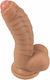 Mokko Toys Ρεαλιστικό Dildo με Όρχεις και Βεντούζα Flesh 18cm