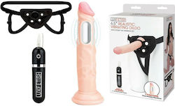 Lux Fetish Strap-on Gurtzeug mit Dildo 16.5cm und Vibration in Hautfarbe Lux Fetish Strap-on Gurtzeug mit Dildo 16.5cm und Vibration in Hautfarbe