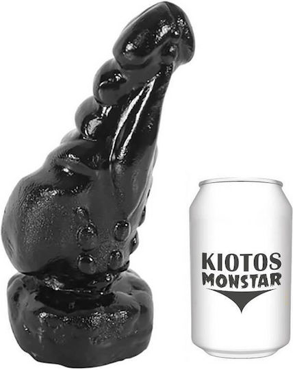 Kiotos Monstar Realistic Dildo with Scrotum Black 22cm