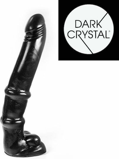 Kiotos Realistic Dildo with Scrotum Black 38cm