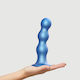 Strap On Me Dildo Glass Dildo With Suction Cup Blue 42cm