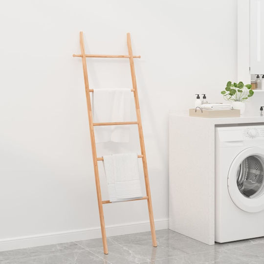 vidaXL Single Wall-Mounted Bathroom Ladder ​43x170cm Silver