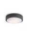 Rendl Light Studio Πλαφονιέρα Οροφής Εξωτερικού Χώρου E27 σε Γκρι Χρώμα R10382