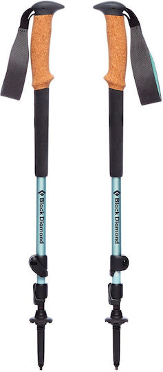 Black Diamond Trail Cork Telescopice Baston de trekking din aluminiu 2 buc Albastru