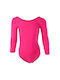 Dansport Kids Dance Bodysuit Fuchsia