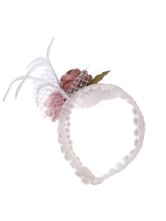 Nst Nastasia White Baptism Hair Accessory