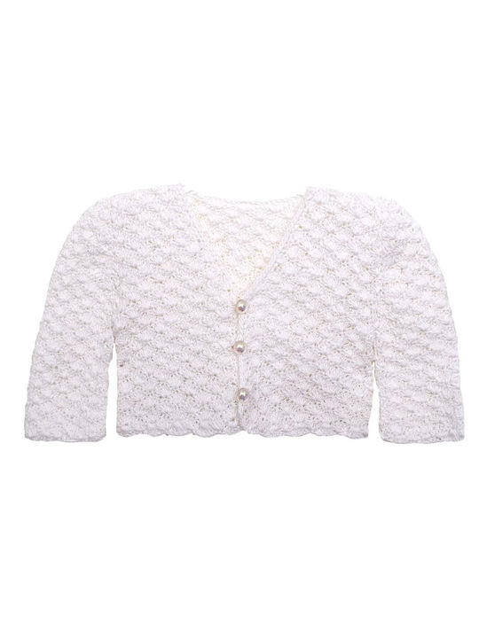 Nst Nastasia Princess Louisa Maria Weißes Strickjacke für Taufkleidung für Mädchen