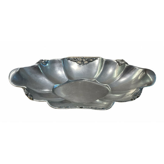 Lampiris Interiors Декоративна купа Металик Сребрист 33x22x5см 1бр