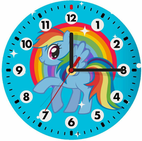 Koupakoupa Kinder Wanduhr Tiere Hölzernes 19εκ.