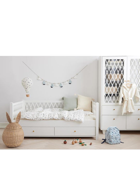 Cam Cam Copenhagen Kids Decorative Pillow Herringbone White 40x40cm