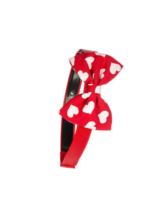 Mom & Dad Red Kids Headband with Bow