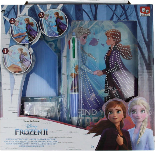 Disney Frozen Παιδικό Σετ Γραφικής Ύλης με Γόμα, Σημειωματάριο και Στυλό 7τμχ