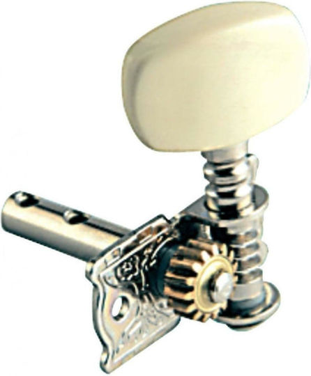 Fire & Stone String Instruments Tuning Pegs for Acoustic Guitar Silver