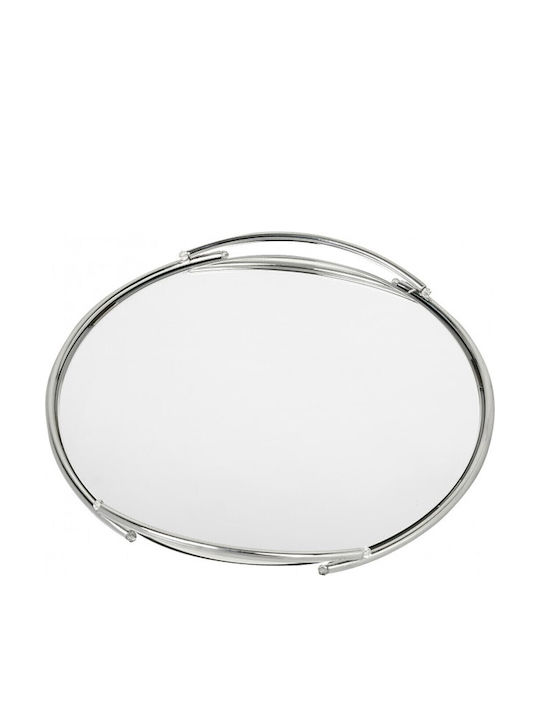 Novaker Tavă De Nuntă Metalică Inox Cu Oglindă Argintie KD1005