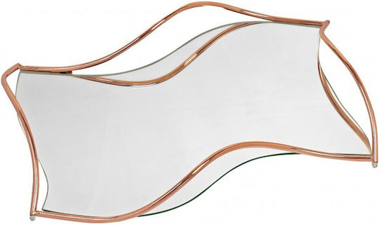 Novaker Wedding Tray Metallic / Inox with Mirror Silver 1pcs