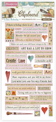 Stamperia Atelier des Arts quotes Scrapbooking DFLCB24