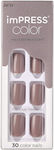 Kiss imPRESS Colored False Nail Tip Brown 30pcs