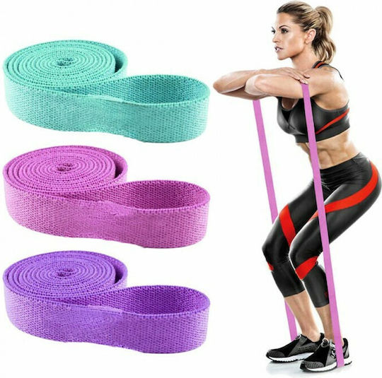 Factory Loop Bands Σετ 3τμχ Πολύχρωμα 0.8m