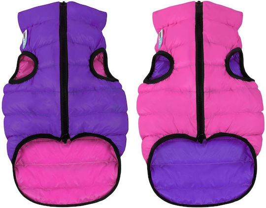 WauDog Hundemantel Wasserdicht Rosa Klein / Mittel mit Rückenlänge 45 cm.