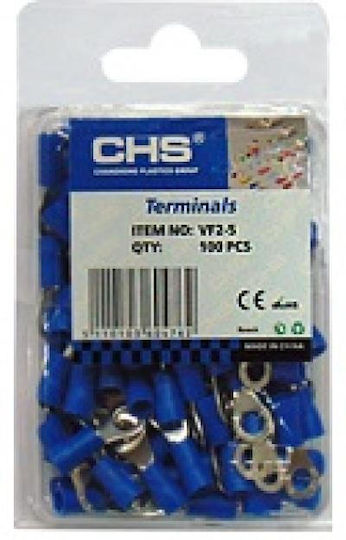 Autonics Elektrische Terminals mit Loch mit Isolierung Blau (01.036.0476) in einem Set von 2Stück