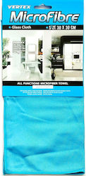 Vertex Cleaning Cloths with Microfibers for Windows Blue 30x30cm