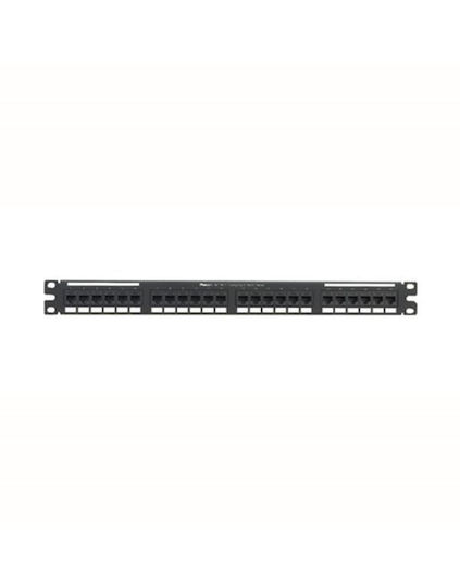 Panduit Patch Panel Keystone για Rack 1U 19" 24 Θυρών cat6 Μαύρο