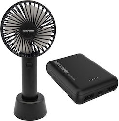 RealPower Ventilator De Mână Negru 375356 RealPower Ventilator De Mână Negru 375356