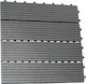 Showood Terrassendiele für Gartenboden aus WPC 30x30cm 1Stück