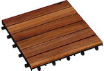 Nattera PVC Garden Decking Board 30x30cm 9pcs