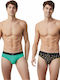 Men's Slips Multicolour with Patterns 2Pack