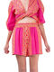 Women's High-waisted Shorts Fuchsia