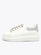 Joya Damen Flatforms Sneakers Weiß