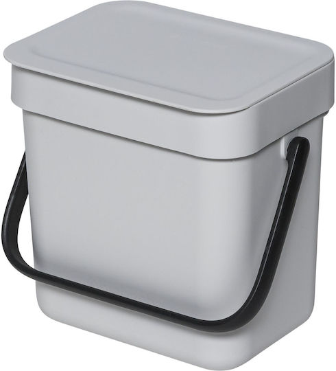 Brabantia Κάδος Sort & Go Απορριμμάτων Πλαστικός Γκρι 3lt