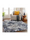 Saray Home Rug Rectangular Shaggy Blue / Grey