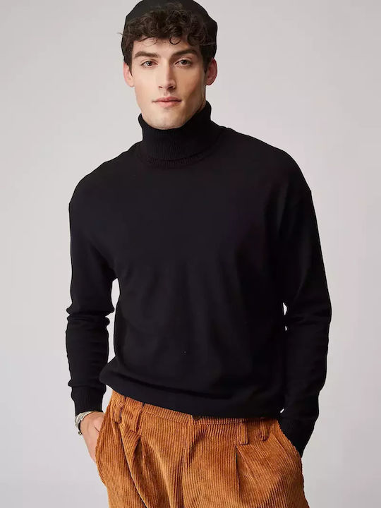 Stefan Fashion Langarm-Pullover Schwarz