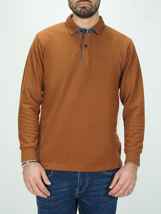 Everbest Polo Short Sleeve Blouse Brown open