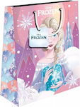 Hârtie pentru pungi de cadouri Disney Frozen Elsa cu sclipici 26x12x32cm (0563942)