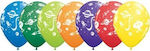 Set of 5 Balloons Latex Multicolour