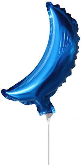 Luftballon Folie Mond Blau Mini Shape 25cm