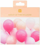 Set of 16 Balloons Latex Pink