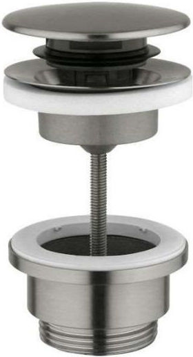 CGS Valve Sink with Overflow Silver