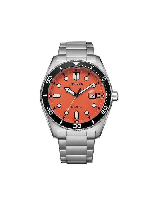 Citizen Herrenuhr Batterie mit Silber Metallarmband