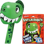 Balloon Foil Green T-Rex