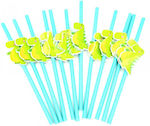 Paper Drinking Straws Multicolour 12pcs