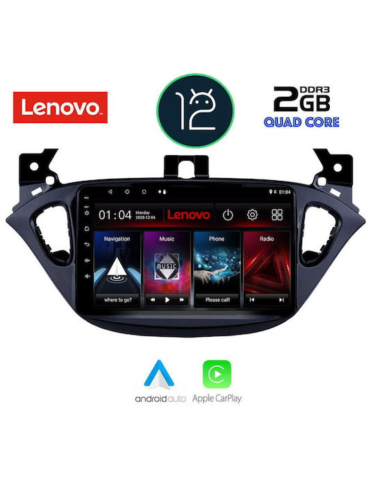 Lenovo Sistem Audio Auto pentru Opel Corsa 2014-2021 (WiFi/GPS/Apple-Carplay) cu Ecran Tactil 7"