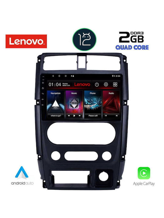 Lenovo Sistem Audio Auto pentru Suzuki Jimny 2007-2017 (WiFi/GPS/Apple-Carplay) cu Ecran Tactil 9"