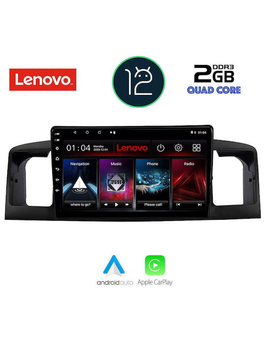 Lenovo Sistem Audio Auto pentru Toyota Corolla 2001-2006 (WiFi/GPS/Apple-Carplay) cu Ecran Tactil 9"