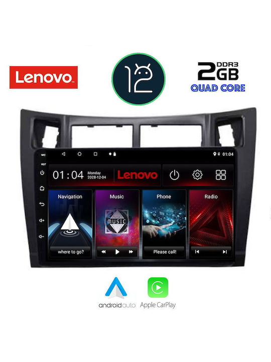 Lenovo Car-Audiosystem für Toyota Yaris 2006-2011 (WiFi/GPS/Apple-Carplay) mit Touchscreen 9"