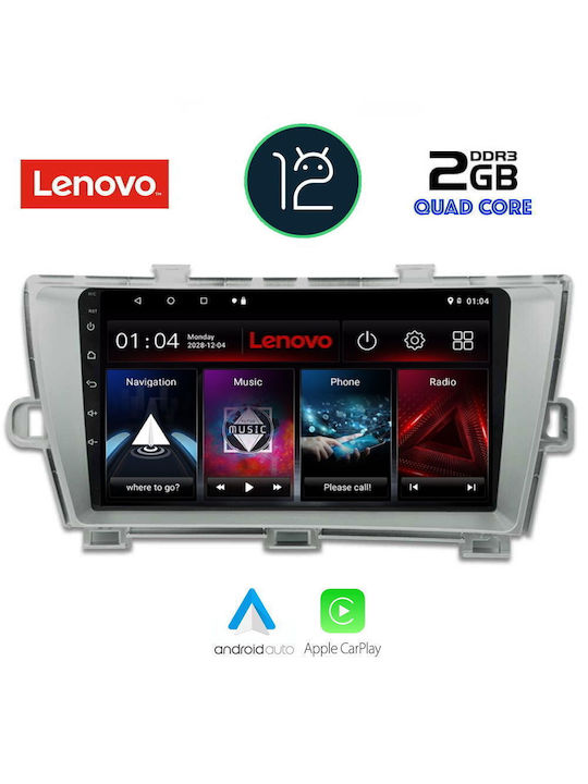Lenovo Sistem Audio Auto pentru Toyota Prius 2009-2015 (WiFi/GPS/Apple-Carplay) cu Ecran Tactil 9"