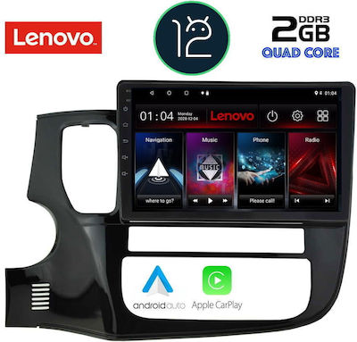 Lenovo Car-Audiosystem für Mitsubishi Outlander 2013> (Bluetooth/USB/AUX/WiFi/GPS/Apple-Carplay) mit Touchscreen 9"